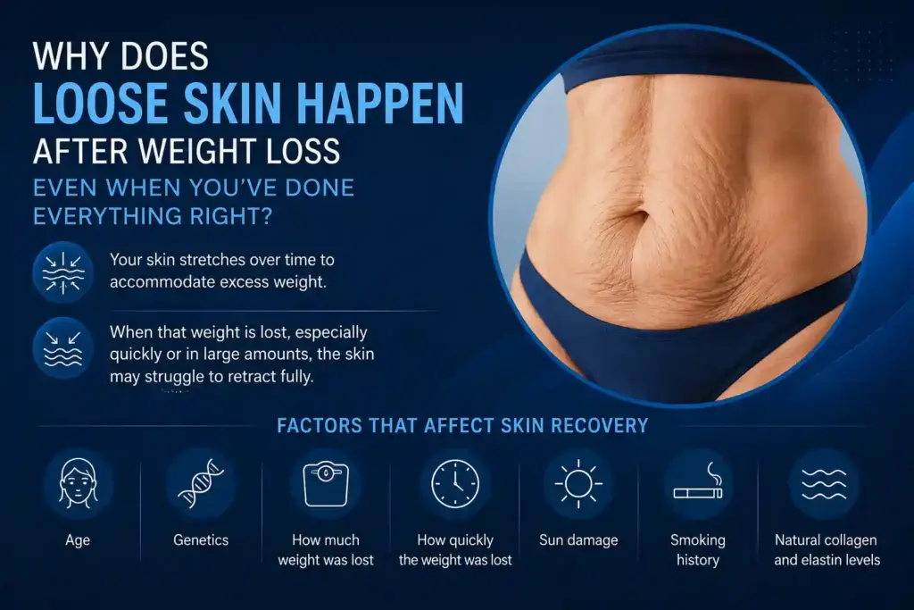 Why Does Loose Skin Happen After Weight Loss Even When You’ve Done Everything Right Merseyside?