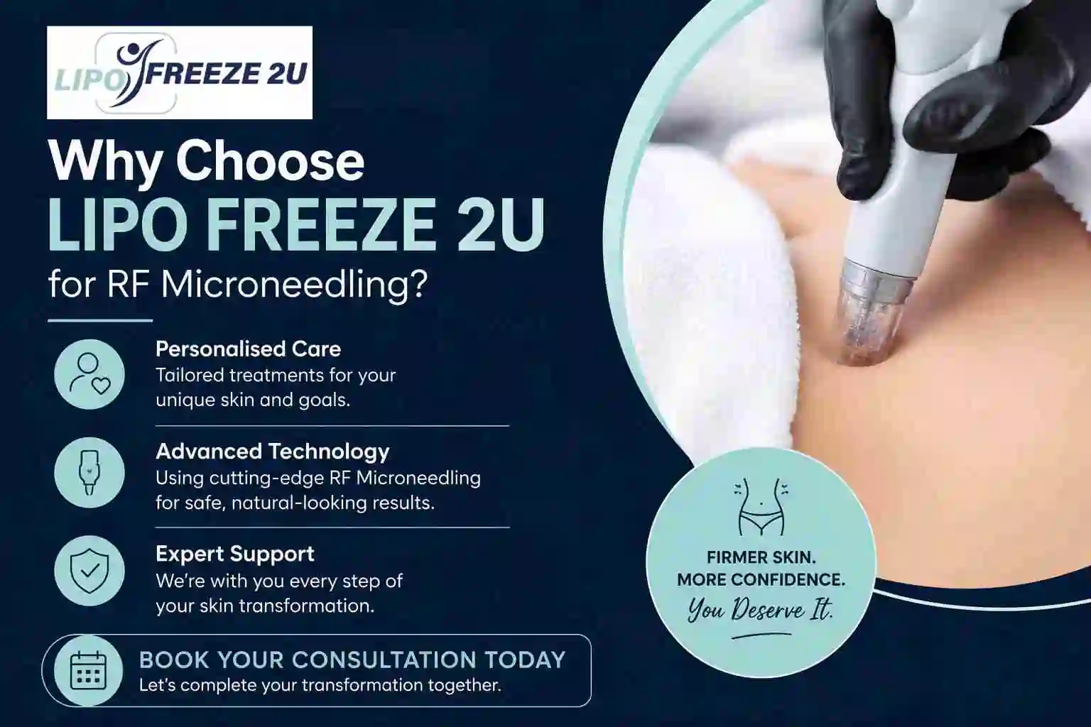 Why Choose LIPO FREEZE 2U for RF Microneedling Merseyside?